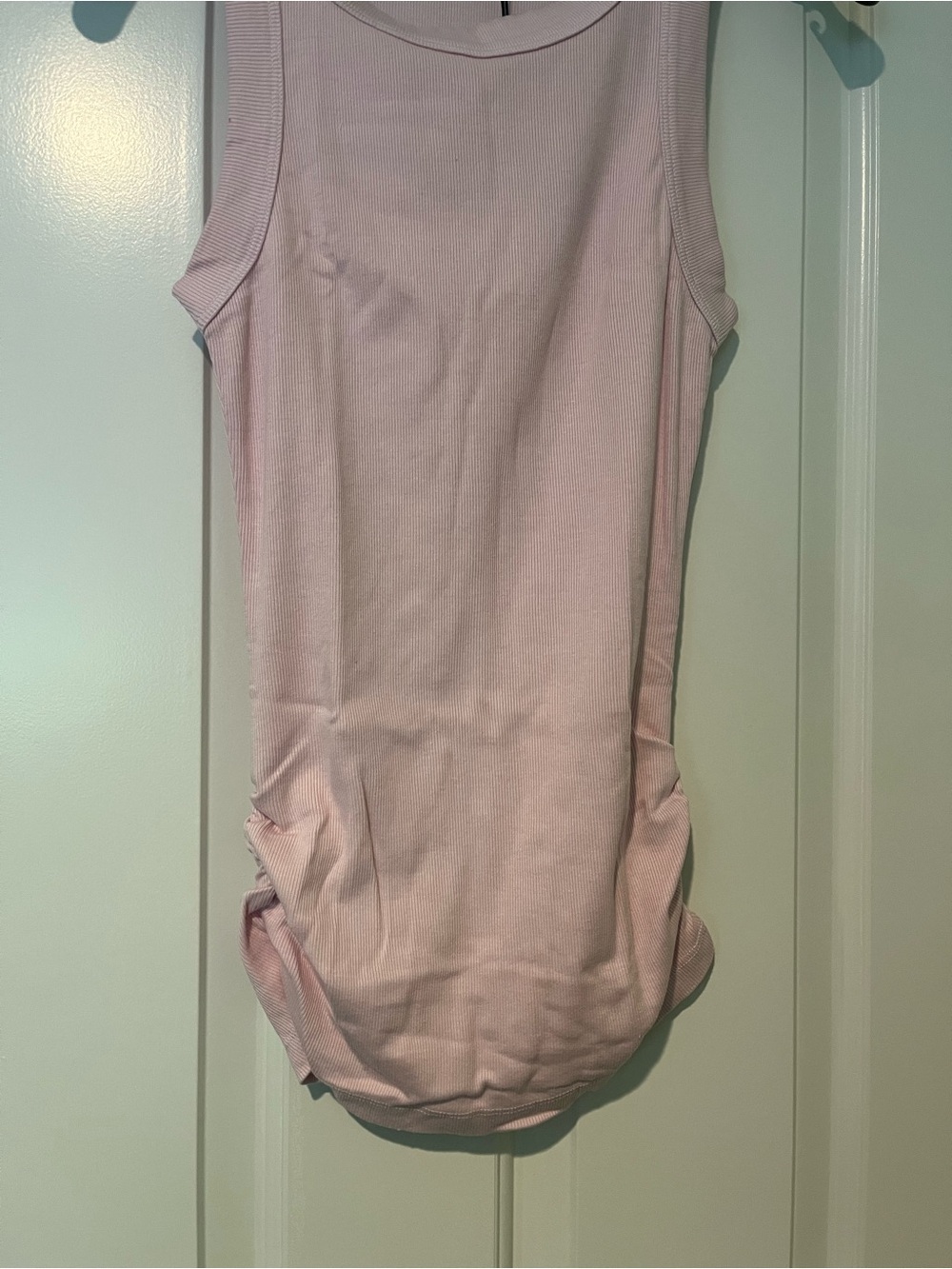 NWT Michael Stars Halley Ribbed Tank with Ruching - Picture 5 of 13